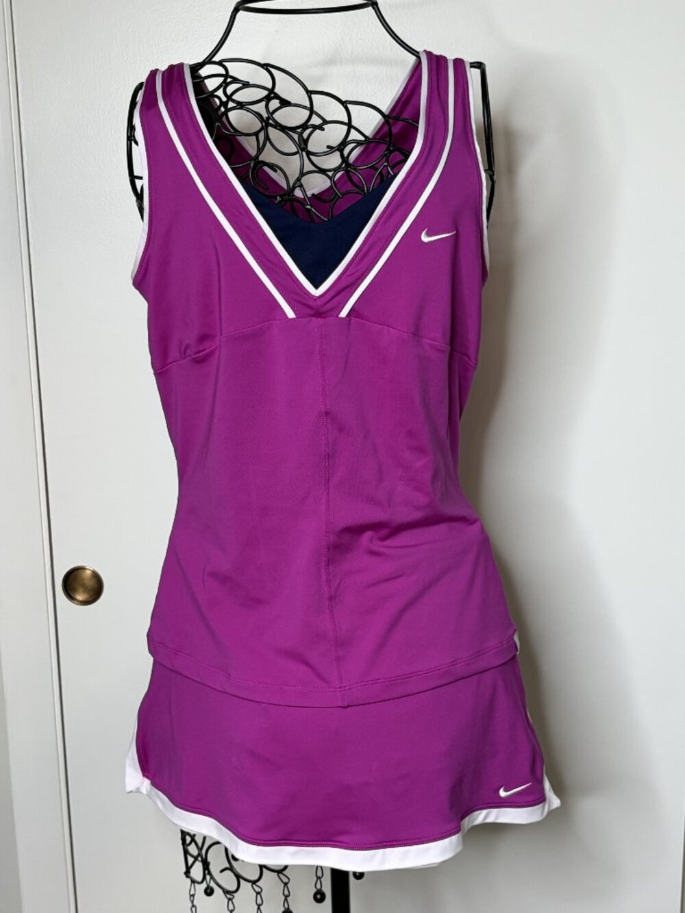 Nike Dri-FIT Women’s M Purple Tennis Golf Top Skort 2 Piece Set
